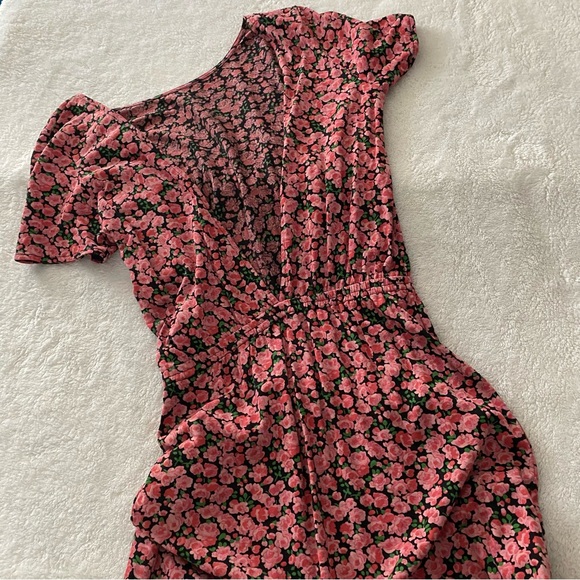 SÉZANE Luce Dress Solidarity Creation Pink Floral Organic Cotton NWT - Picture 5 of 9